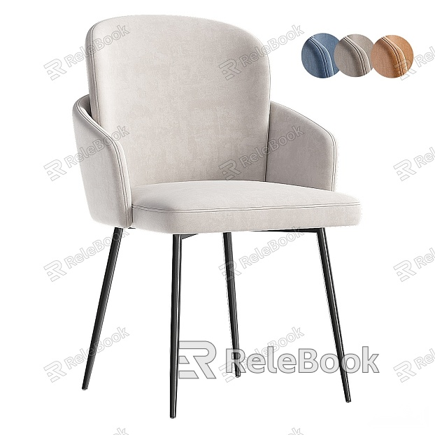 Modern Single Chair Modern Dining Chair Fabric Leisure Chair model