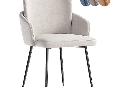 Modern Single Chair Modern Dining Chair Fabric Leisure Chair model