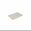 Square Rug With Neutral Base And Colorful Speckled Pattern For Modern Home Decor