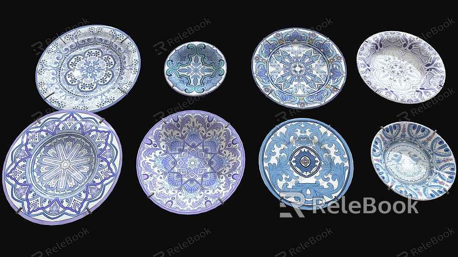 Plate Decoration Decorative Plate Spanish Traditional Decorative Plate Porcelain Plate Decoration Wall Decoration model