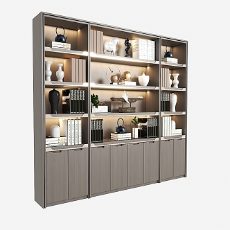 New Chinese Bookcase 3d model