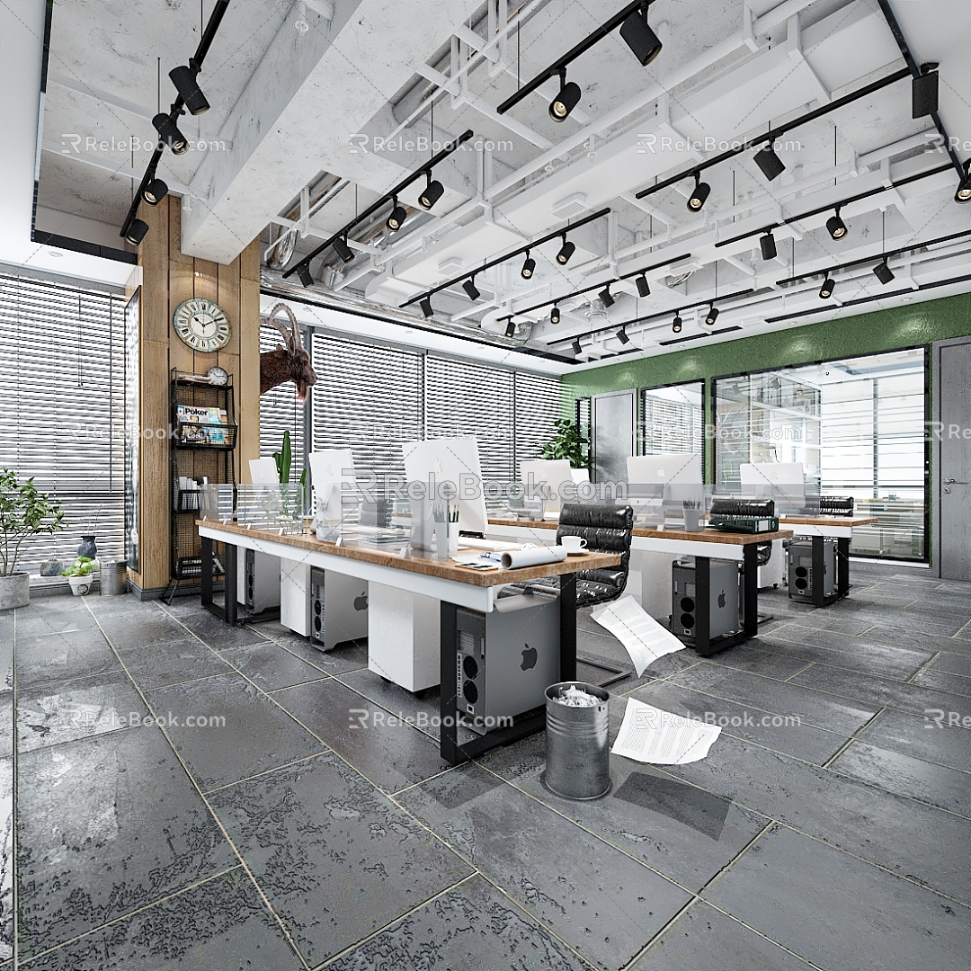 Office Public Office Area 3d model