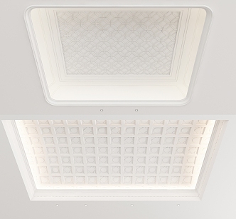 European-style ceiling 3d model