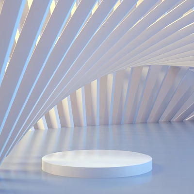 Modern E-commerce Background Meichen Display E-commerce Display Commodity Booth 3d model