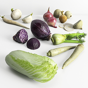 Modern Vegetables 3d model