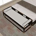 New Chinese Style Bed End Stool Bench Sofa Stool 3d model