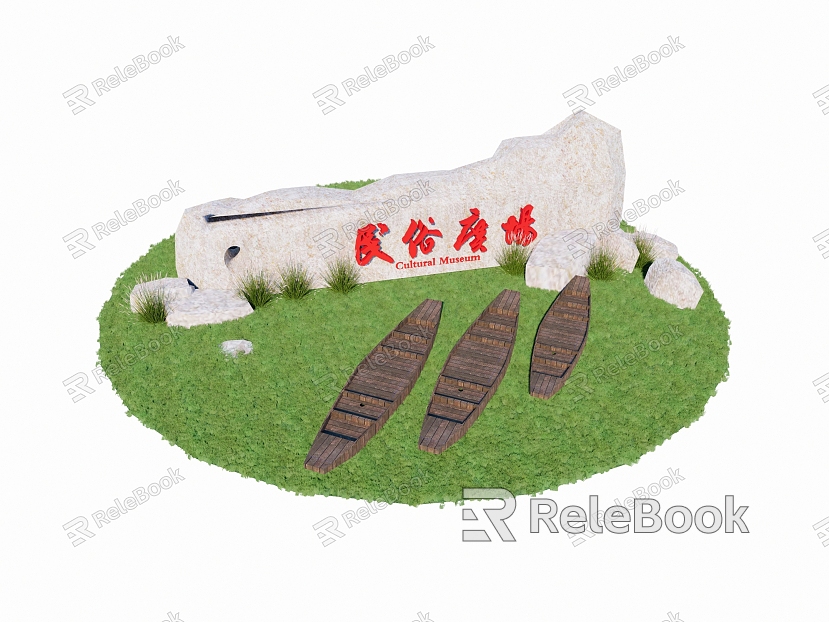 Inscription stone landscape stone garden landscape stone stone combination stone sketch model