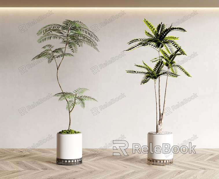 Green Plant Potted Plant Green Plant Potted Plant Flower Pot model