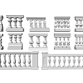 White Balustrades with Various Classical and Modern Design Styles for Home Decor