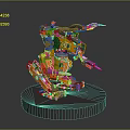 Mech Warrior Mech Soldier Machine Battlearm Mechanical Battlearm Machine Fighter Robot 3d model