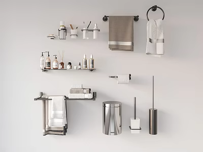 Modern toiletries 3d model