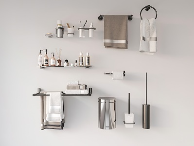 Modern toiletries 3d model