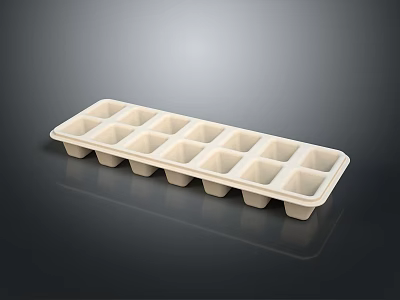 Practical White Silicone Ice Cube Tray For Home Kitchen Daily Use 3d model