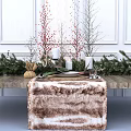 Modern Tableware Christmas Tableware 3d model