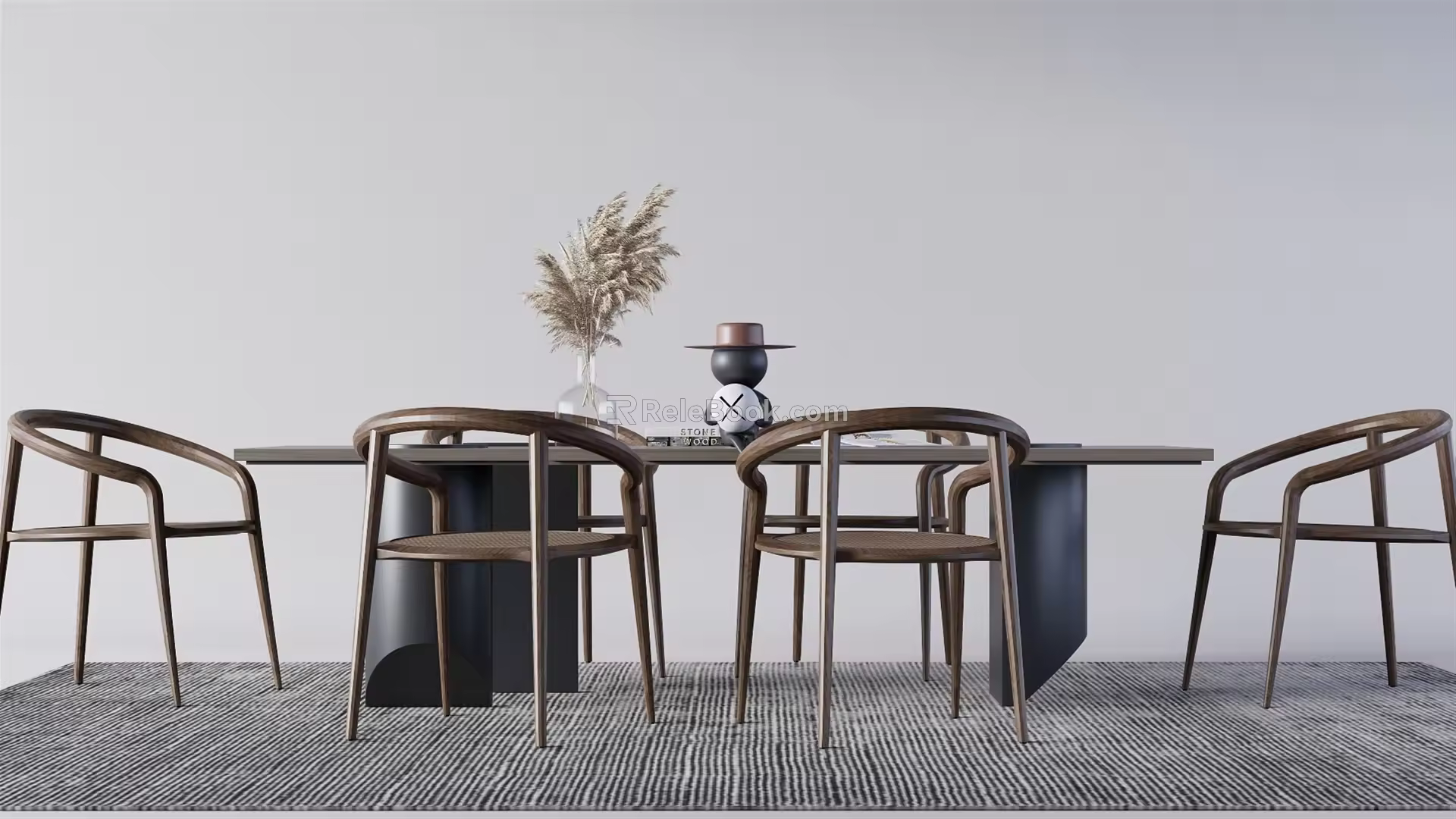 New Chinese Dining Table and Chair Combination Dining Table and Chair Dining Table and Chair 3d model