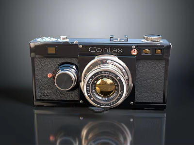 Contex Vintage Electronic Camera With Classic Design And Retro Photography Features 3d model