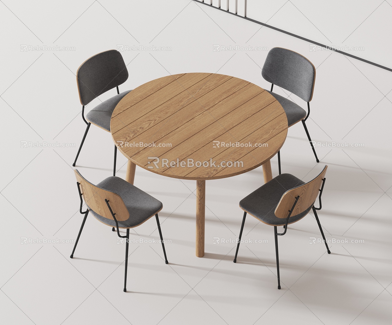 Modern leisure tables and chairs 3d model