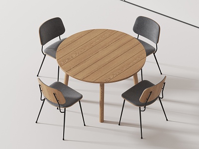 Modern leisure tables and chairs 3d model