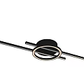 Modern Circular Ring Ceiling Light With Horizontal Bars And Sleek Design