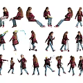 Character Multiplayer Role Children 3d model