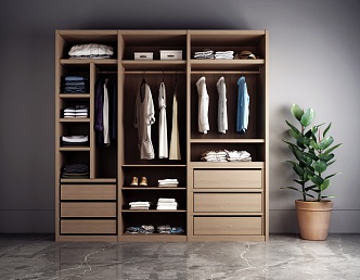 Modern wardrobe 3d model