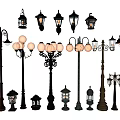 Diverse Stylish Lighting Combinations With Vintage Lamp Posts Chandeliers And Wall Lamps