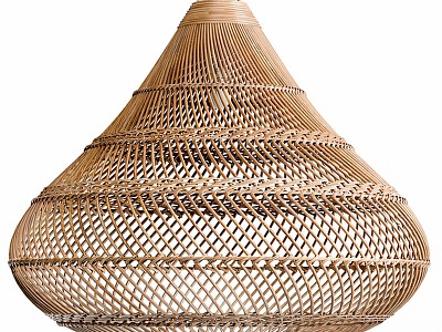 Quiet rattan chandelier lamp model