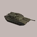 M1A1 Abrams Main Station Tank M1A1 Abrams Main Station Tank US Army Tank Armored Vehicle Troops Carrier 3d model