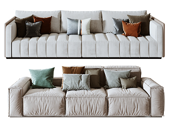 Modern Combination Sofa Combination 3d model