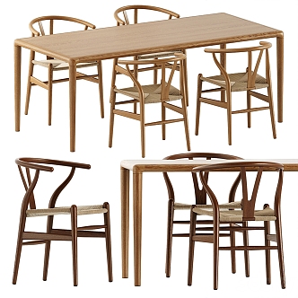 Nordic Dining Tables and Chairs 3d model