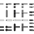 Diverse Contemporary Door Handles Featuring Multiple Design Styles And Metal Finishes