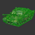 Military Modern Main Battle Tank Featuring Camouflage Paint Detailed Turret And Tracks