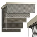 Various Patterned Window Blinds Showcasing Different Design Styles And Textures