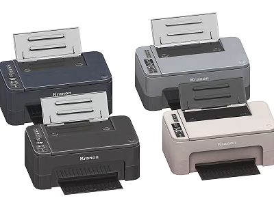 Canon Office Printers In Multiple Colors For Efficient Workplace Use 3d model