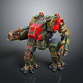 Mech Warrior Mech Soldier Machine Battlearm Mechanical Battlearm Machine Fighter Robot 3d model