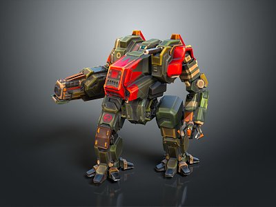 Mech Warrior Mech Soldier Machine Battlearm Mechanical Battlearm Machine Fighter Robot 3d model