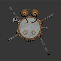 Steampunk Mechanical Creature With Metallic Body Legs And Pipe Accents In Detailed Design