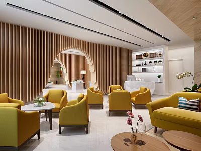 Modern Sales Office Sales Hall 3d model