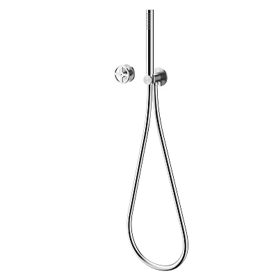 Modern Chrome Shower Head For Bathroom With Handheld Function And Sleek Design 3d model