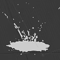 Water Fountain With Splashing Water And Dynamic Water Droplets On Dark Background