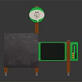 Outdoor Kids Educational Play Equipment With Writing Board Colorful Panel Buttons And Knobs