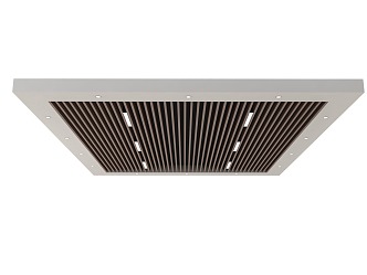 Aluminum Square Ceiling Wood Grille Ceiling Square Ceiling 3d model