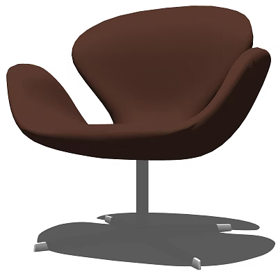 modern leisure chair armrest chair 3d model