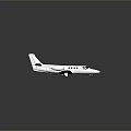 Sleek White Small Private Jet With Twin Engines And Cockpit Windows