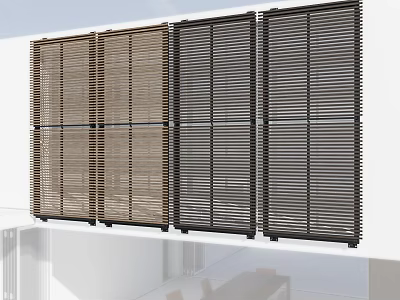 Modern Window Blinds In Various Colors For Home Decor And Interior Design 3d model