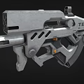 Science Fiction Gun Cyberpunk Gun Laser Gun High-tech Gun Future Gun Game Gun Low Face Number Low Model Simple Model Times Film and Television Level Realism 3d model