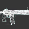 Tactical Modern Rifle With Picatinny Rail Magazine And Black Tan Finish