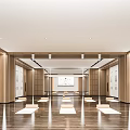 Modern Yoga Studio With Wooden Interior Yoga Mats And Mirror Walls For Fitness