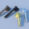 Elegant Living Products Cabinet Knobs in Gold Silver Black and Brown Metal Materials for Furniture