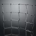 Modern Mesh Spider Structure Web 3d model